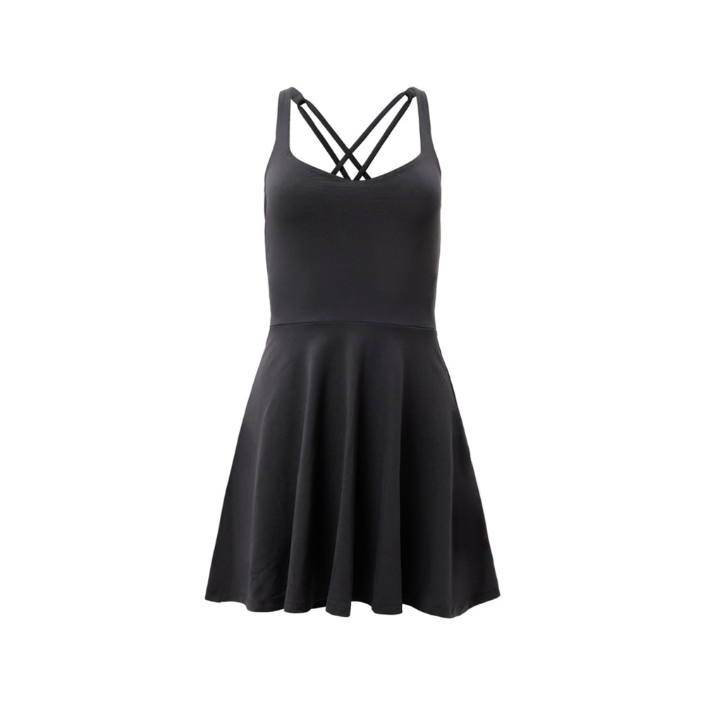 Black Strappy Skater Dress - Classic Fit